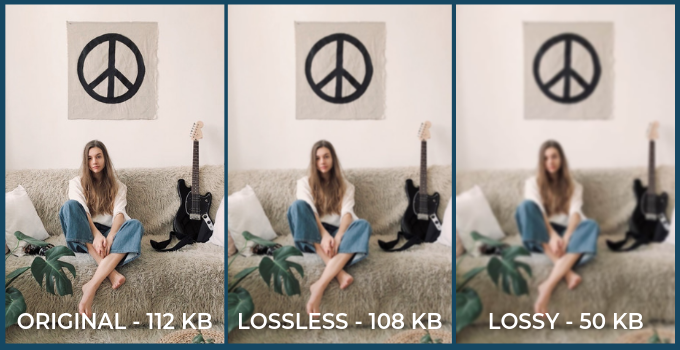 What is deals lossless compression