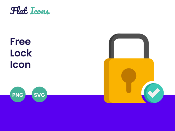 Free Lock PNG and SVG Icon - Flat Icons