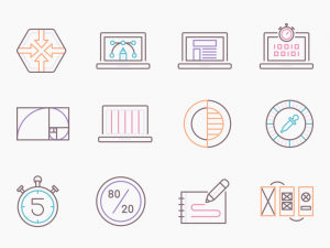 80 UX & UI Icon Set - Flat Icons
