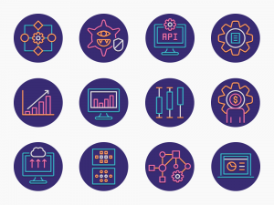 73 Data Analytics Icon Set - Flat Icons