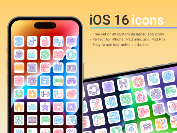 Free IOS 16 Icon Set Flat Icons free-ios-16-icon-set-flat-icons