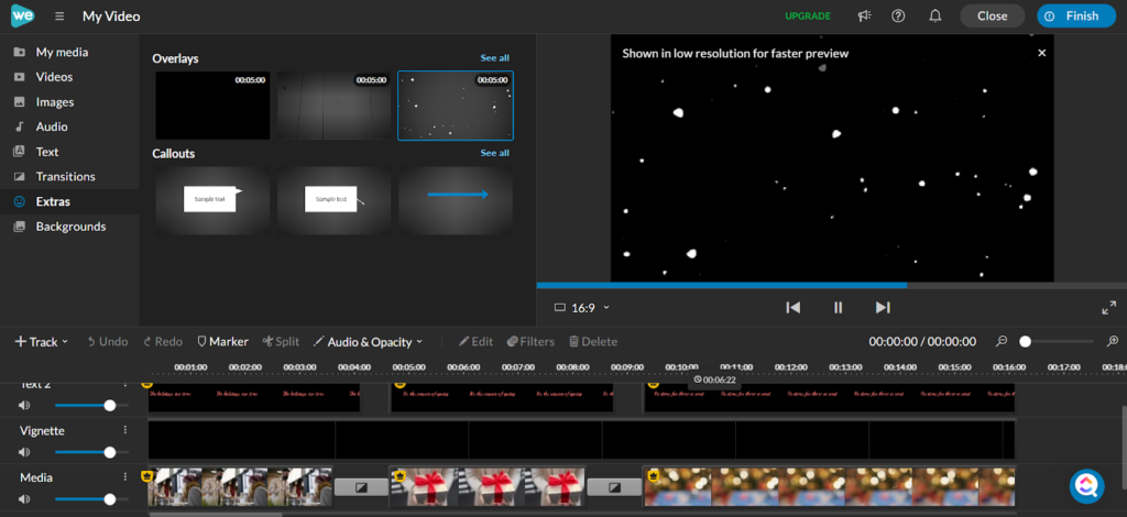 WeVideo video editor preview image