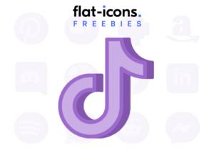 Purple TikTok Icon - Free - Flat Icons