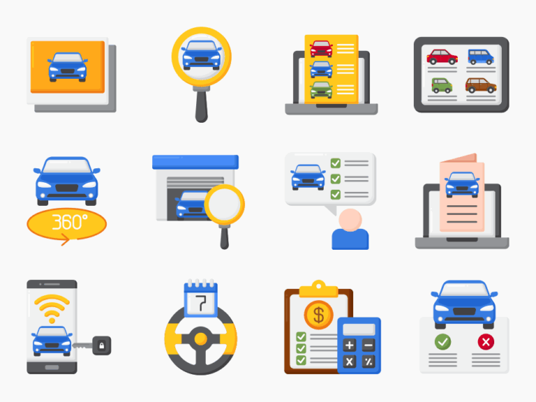 50 Auto Shop Icon Set Featured Image