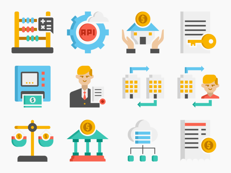 70 Digital Finance Icon Set Featured Image