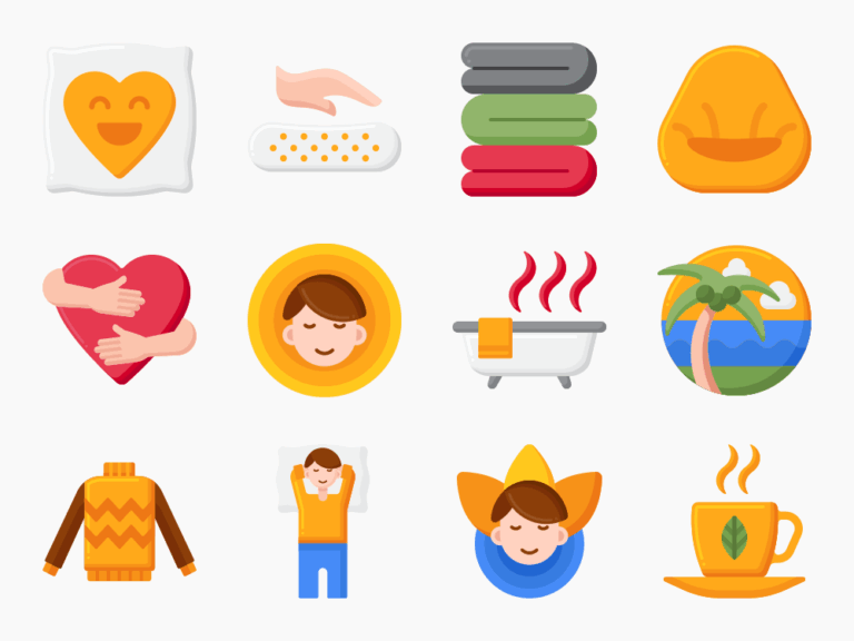 78 Relax Icon Set Featured Image