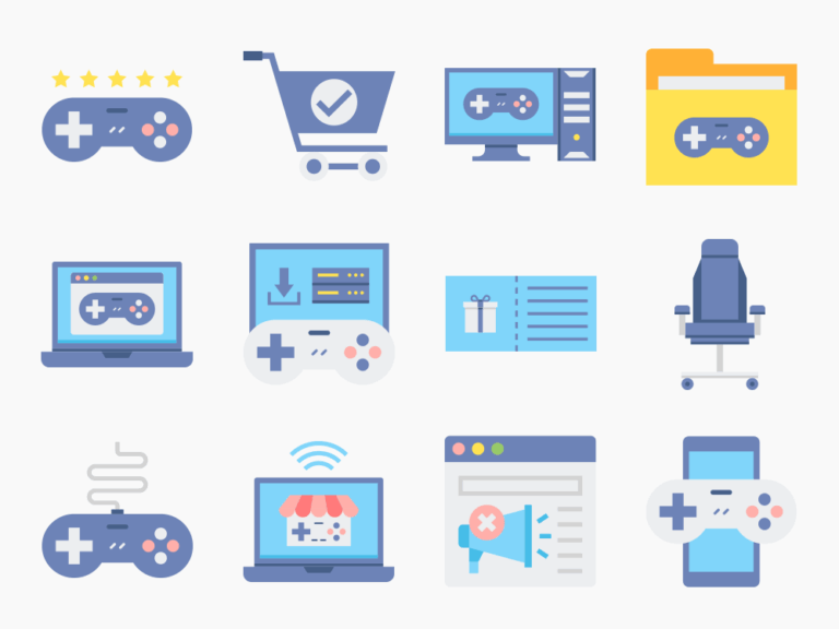 50 Game Shop Icon Set Featured Image