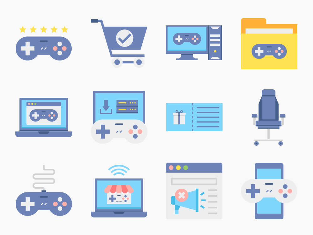 50 Game Shop Icon Set Featured Image