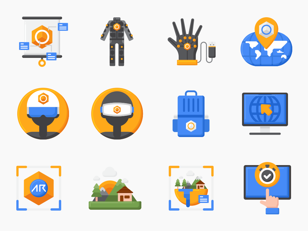 65 Mixed Reality Icon Set Featured Image