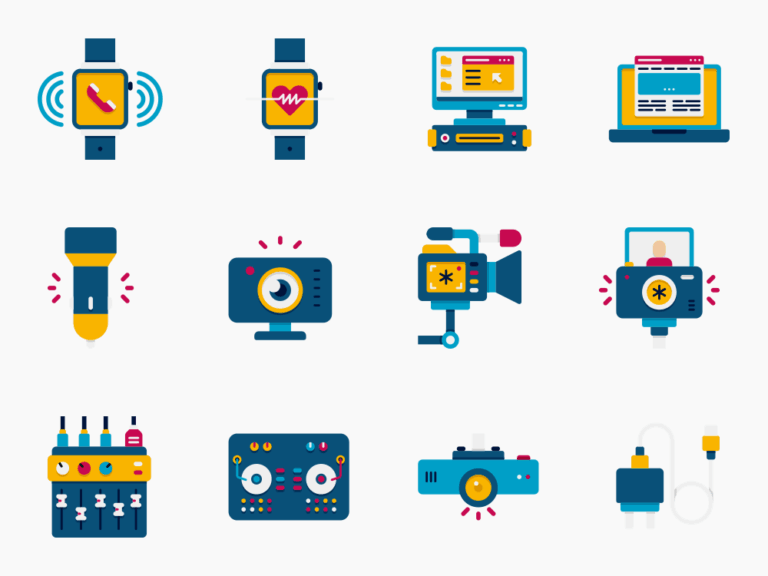 70 Tech Devices Icon Set Featured Image