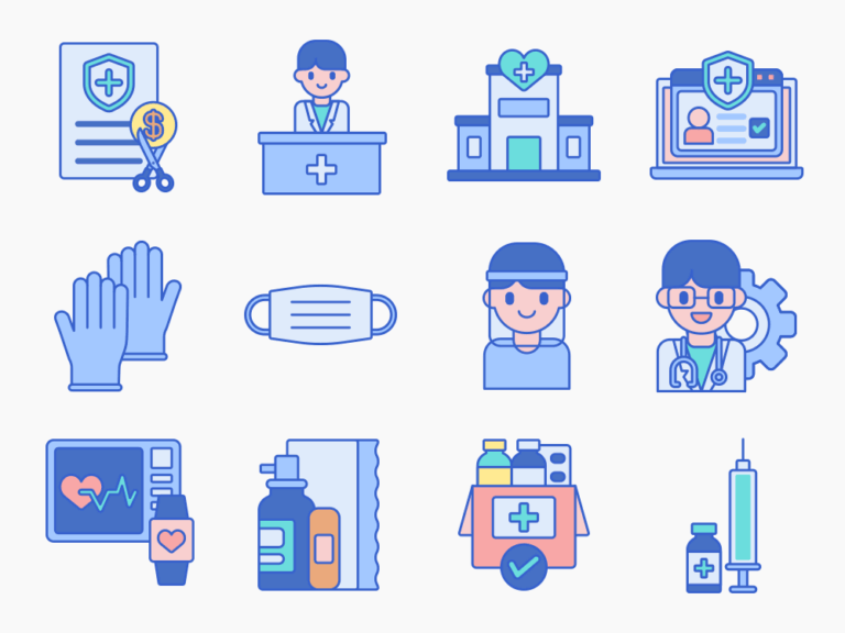 50 Medical eCommerce Icon Set Featured Image