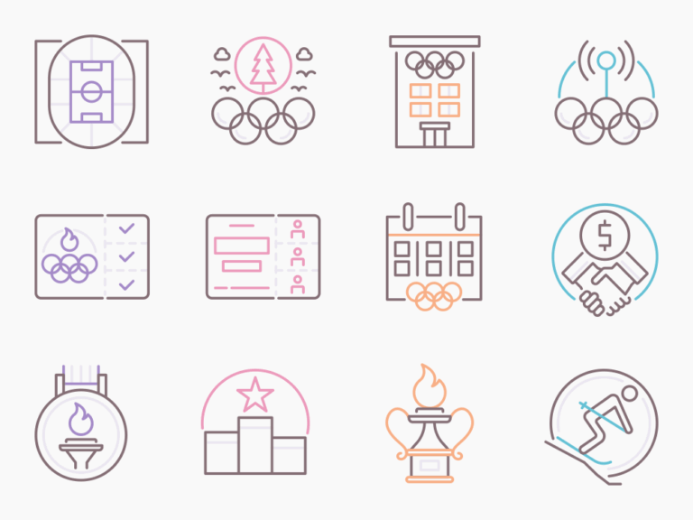 70 Winter Games Icon Set Featured Image
