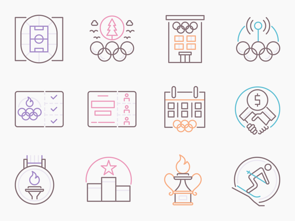 70 Winter Games Icon Set Featured Image