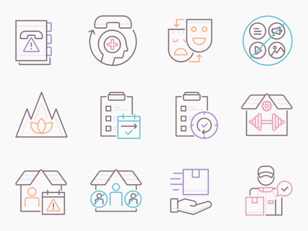75 Solitude Icon Set - Flat Icons