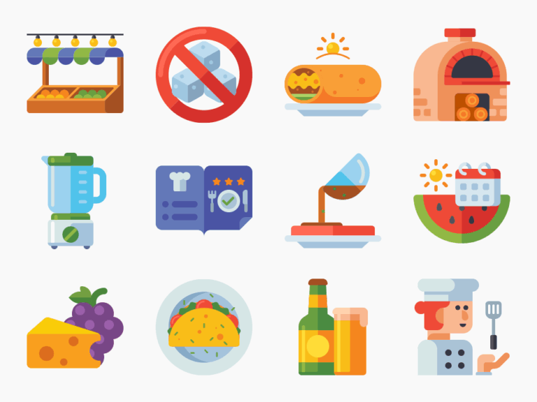 85 Gourmet Icon Set Featured Image