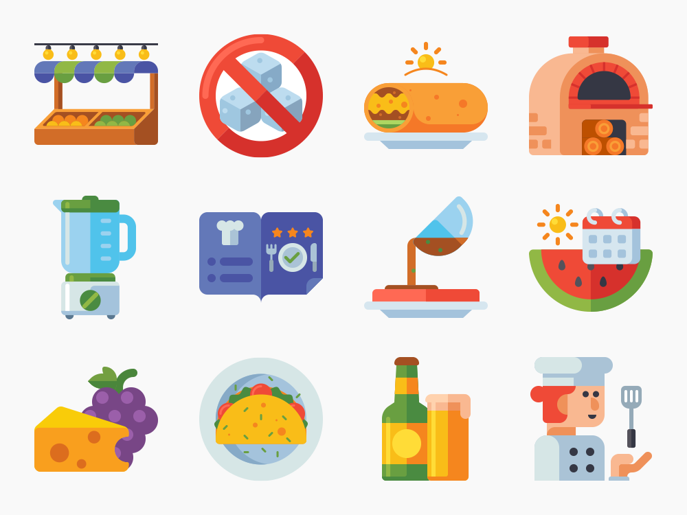 85 Gourmet Icon Set Featured Image