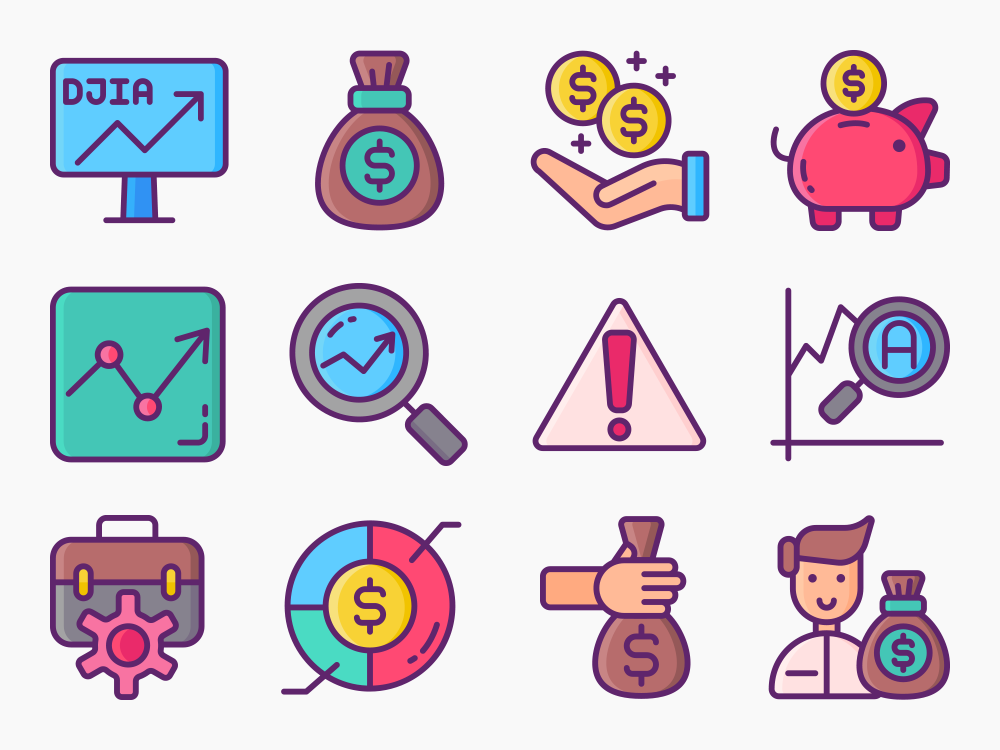 55 Capital Icon Set Featured Image