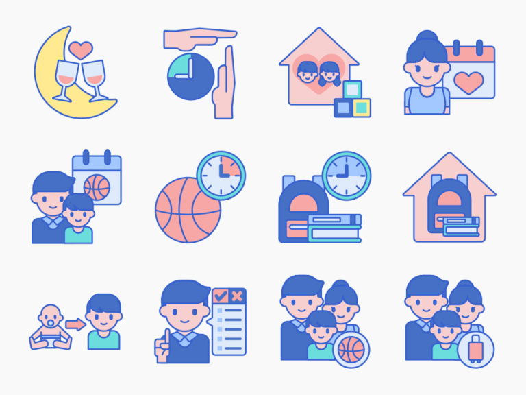 60 Parent Life Icon Set Featured Image