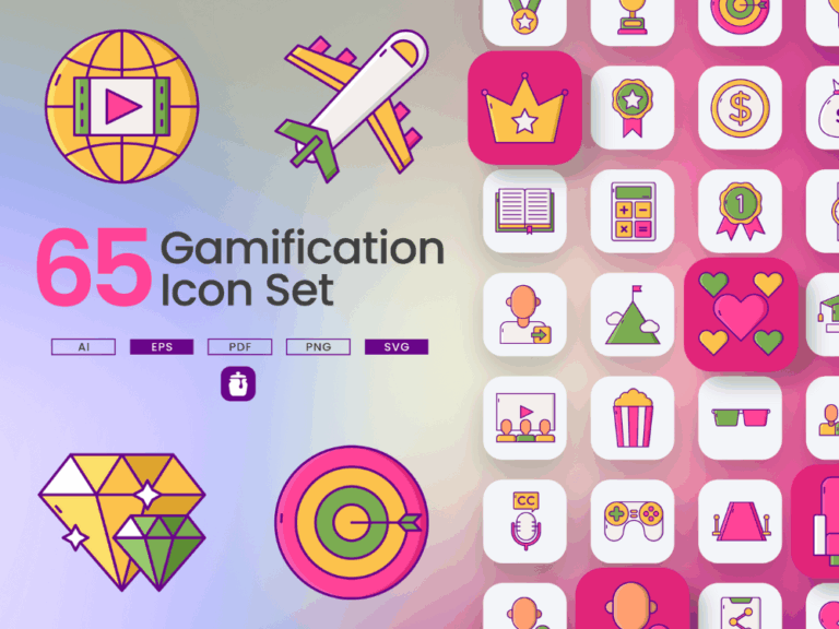 65 User Engagement Icon Set Featured Image
