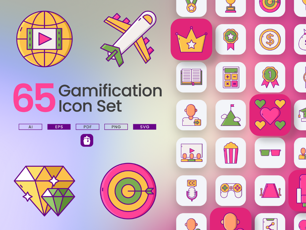 65 User Engagement Icon Set Featured Image