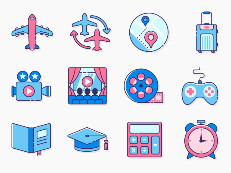 70 Motivational Design Icon Set Full Preview