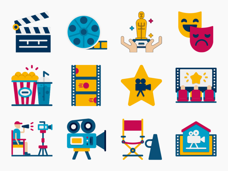 55 Video Content Creation Icon Set Featured Image