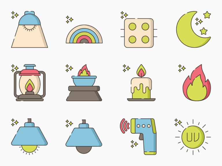 70 Illumination Icon Set Featured Image