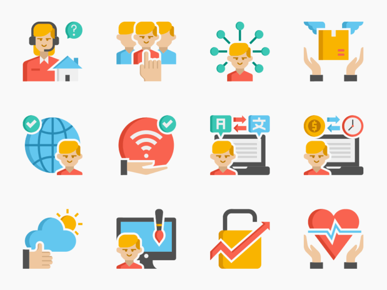 85 Remote Life Icon Set Featured Image