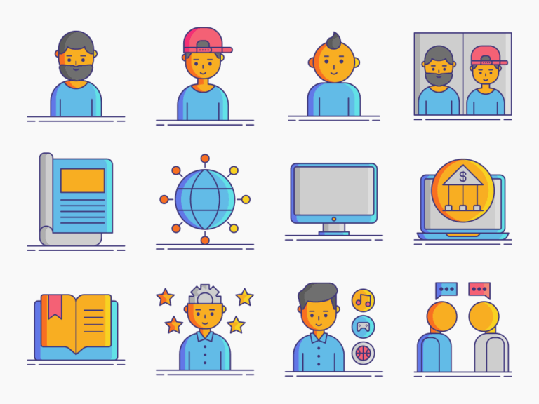 70 Age Divide Icon Set Featured Image