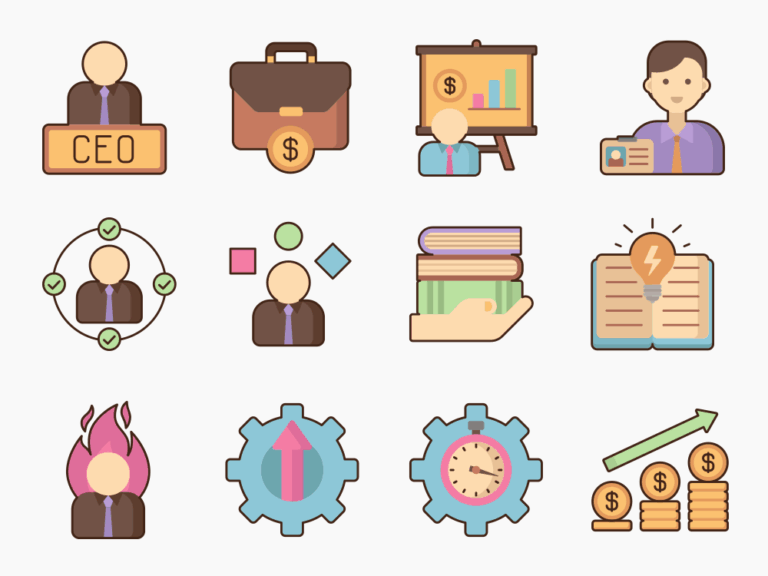 90 Corporate Training Icon Set Featured Image