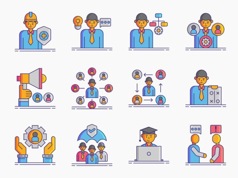 90 HR Departmenet Icon Set Featured Image