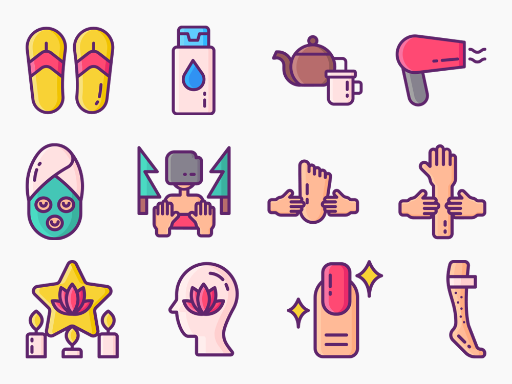 Wellness Center Icon Set Featured Image