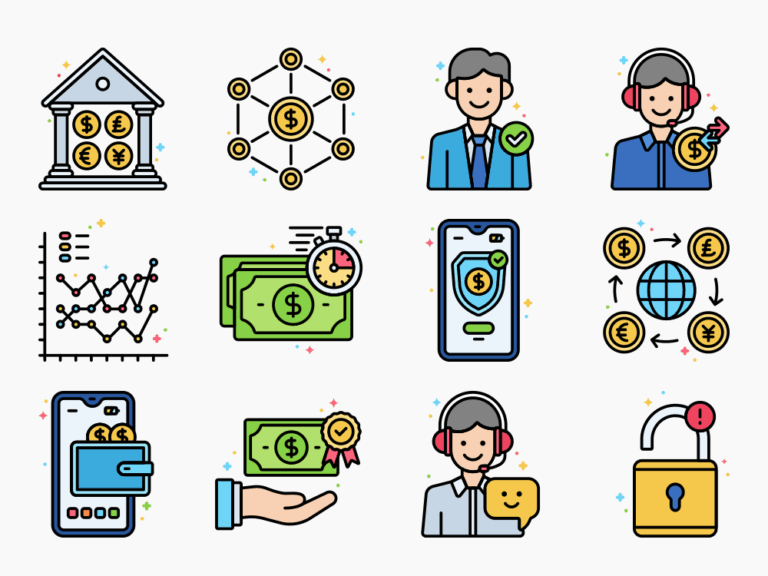 50 Money Transfer Icon Set Featured Image