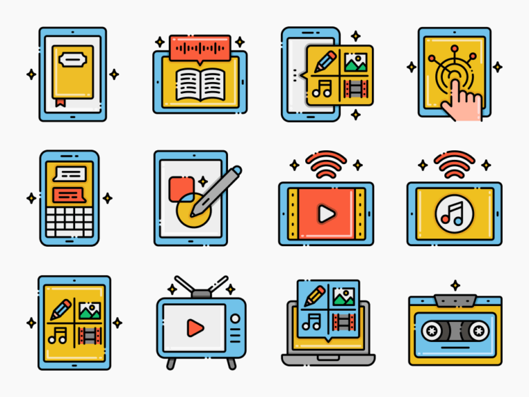 70 New Media Icon Set Featured Image