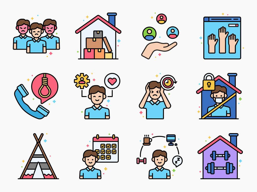 75 Seclusion Icon Set Featured Image