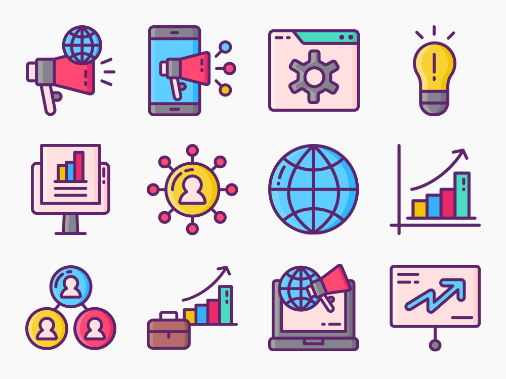 90 Internet Marketing Services Icon Set Featured Image