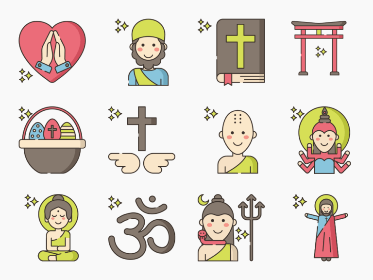 95 Spirituality Icon Set Featured Image
