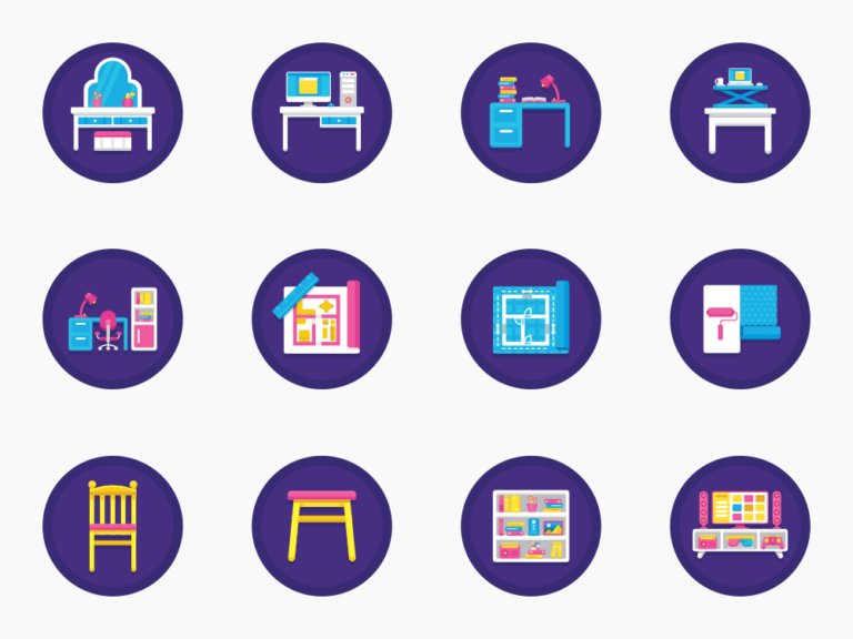 123 Home Decor Icon Set Featured Image