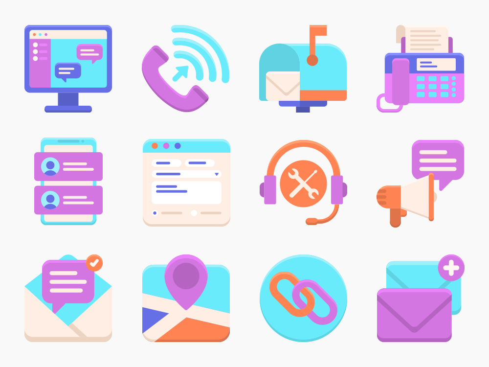 65 Reach Out Icon Set Featured Image