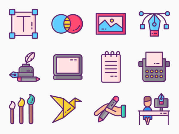 75 Creative Spark Icon Set - Flat Icons