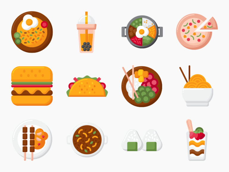 75 Ethnic Dishes Icon Set Featured Image