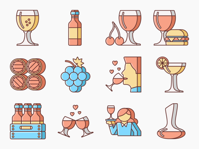 80 Wine Cellar Icon Set Featured Image