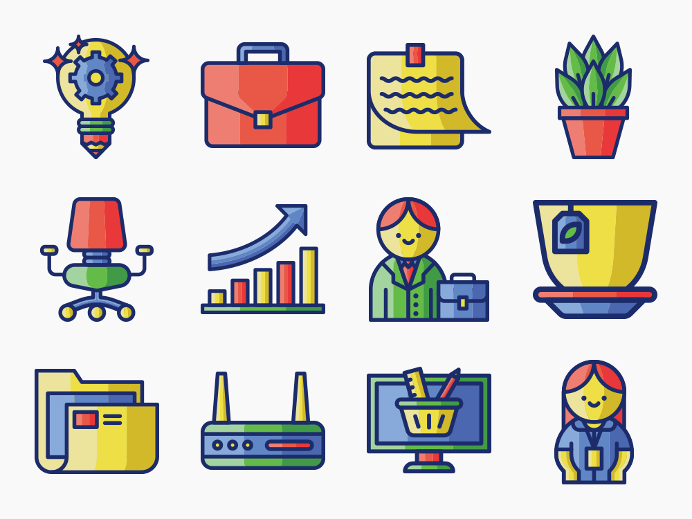 75 Desk Essentials Icon Set Featured Image