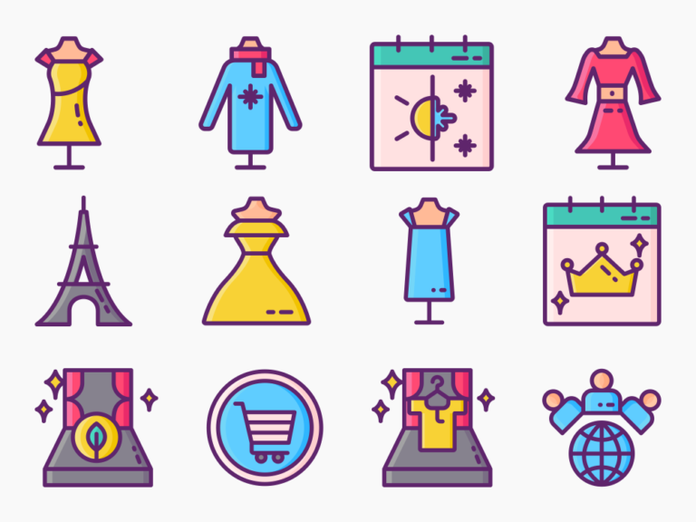 80 Style Week Icon Set Featured Image