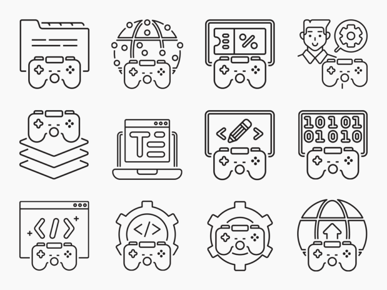 85 Game Building Icon Set Featured Image