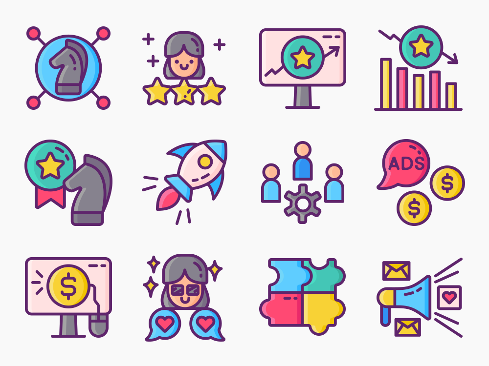 90 Social Media Firm Icon Set Featured Image