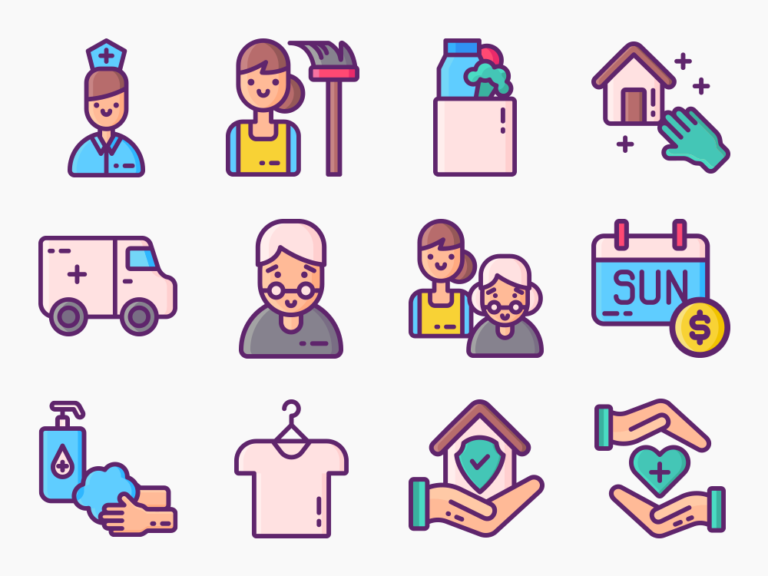 75 In-Home Service Icon Set Featured Image