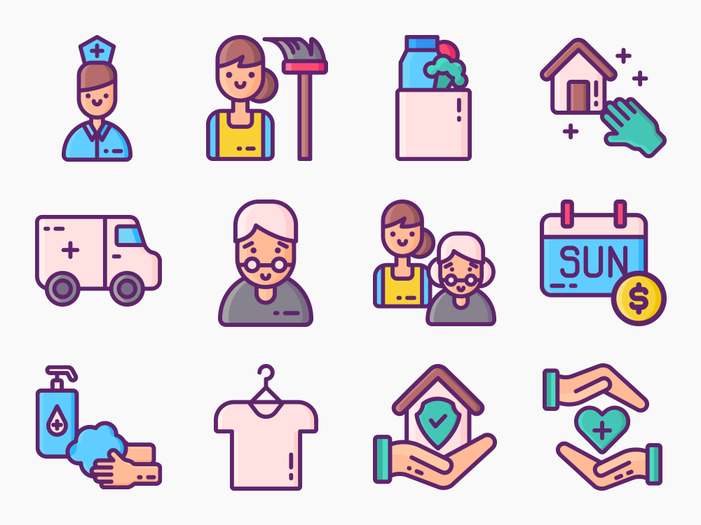 75 In-Home Service Icon Set Featured Image