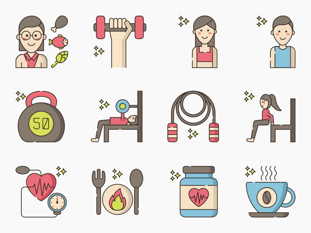 90 Health Boost Icon Set Featured Image