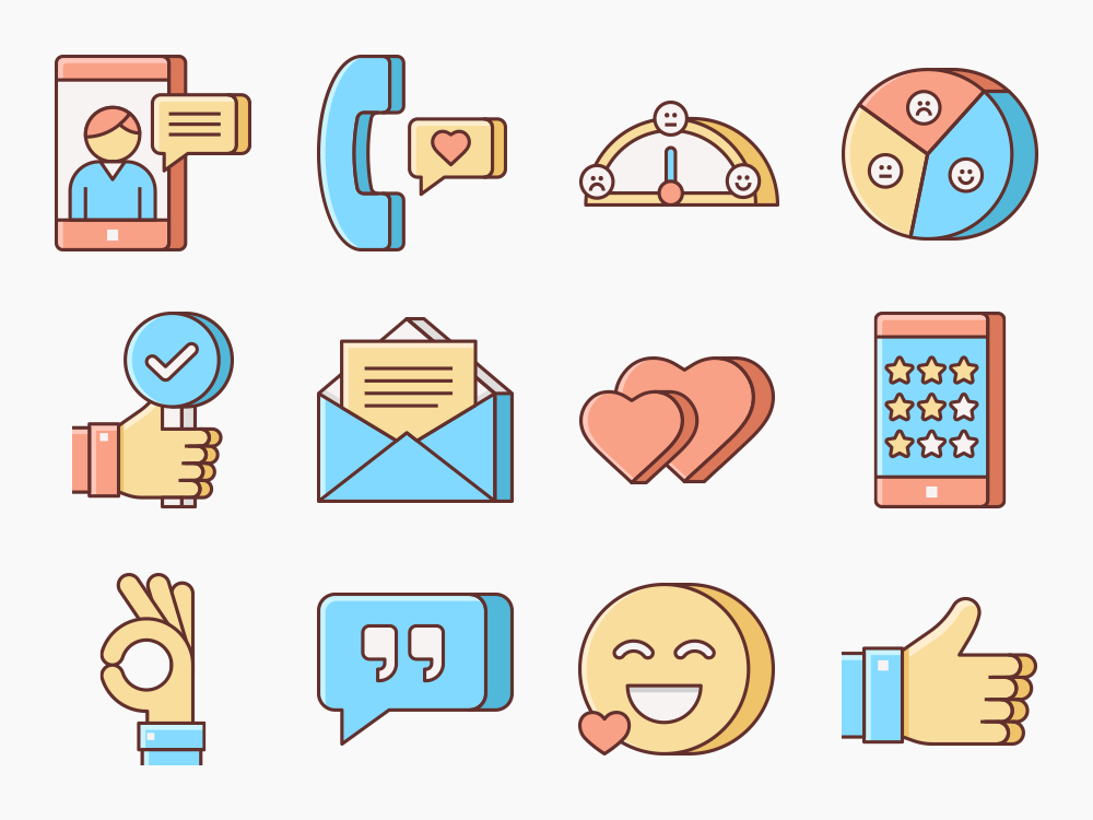 55 User Reviews Icon Set Featured Image